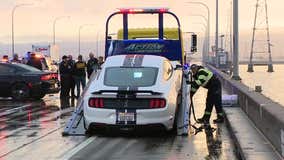 Driver of stolen Mustang dies on San Mateo Bridge after running out of gas: CHP
