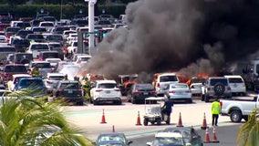 Grill left under vehicle blamed for blaze destroying 11 vehicles outside Dolphins game