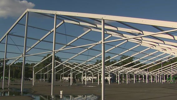 Work begins on migrant center in the Bronx