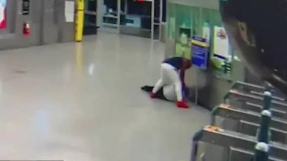 Video: Homeless man arrested for vicious beating in NYC train station