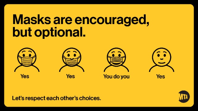 NY dumps mask mandate on subway trains and buses