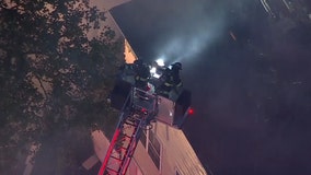 Fire sweeps through 4 homes in NJ