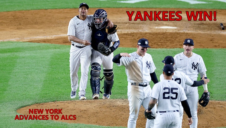 The New York Yankees advance to the ALDS. - New York Yankees