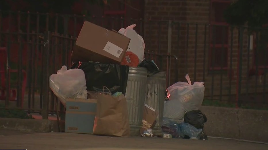 NYC garbage pile