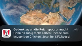 KFC apologizes for Kristallnacht chicken promotion in Germany