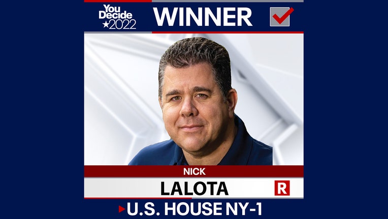 Nick Lalota has claimed victory in the NY 1st Congressional District.