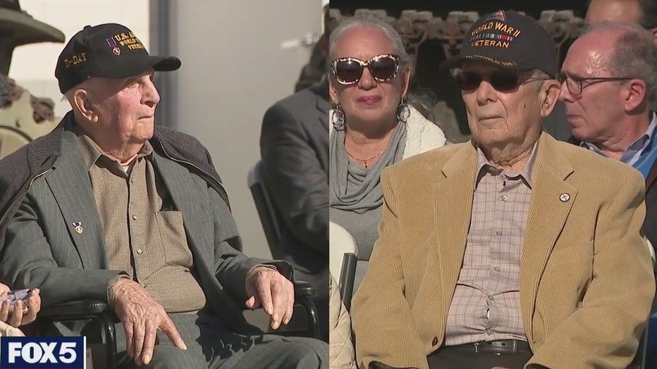 Veterans and guests sitting during a ceremony