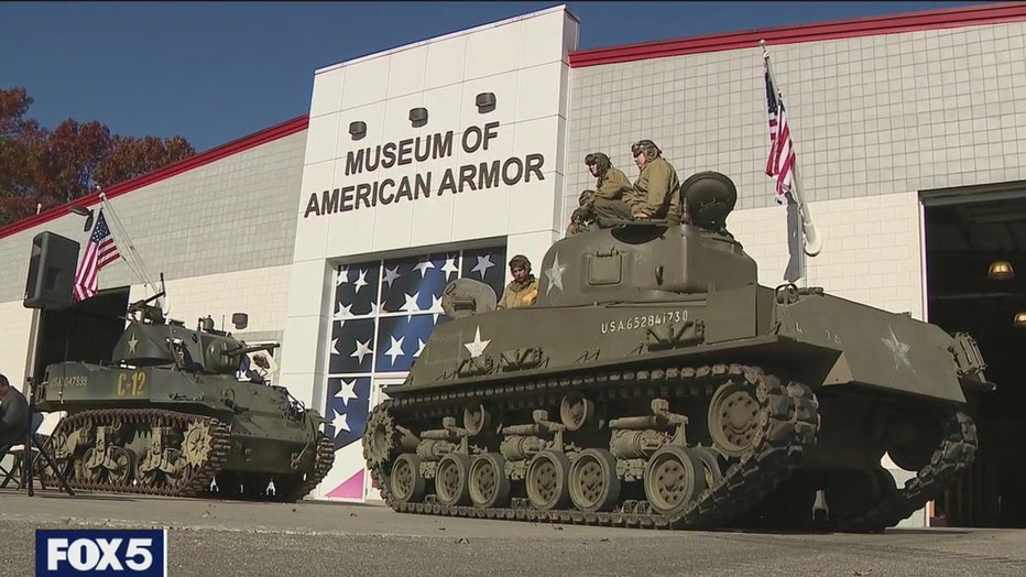 Tanks on display