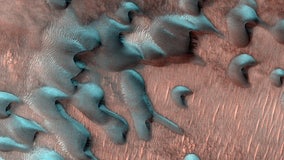 Beautiful images captured of Mars’ frost-covered surface