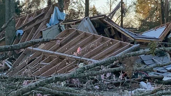'God laid over top of us': Woman recounts terror she felt as Louisiana tornado killed neighbors