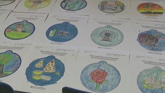 Long Island students create NY-themed ornaments for Christmas tree outside White House