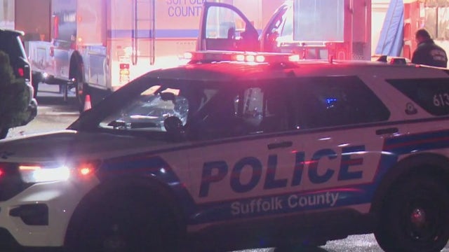 2 officers stabbed on Long Island, knife-wielding suspect shot and killed