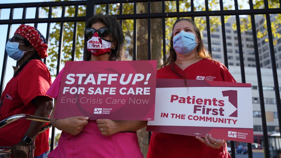 Brooklyn VA nurses, veterans rally to protest staffing shortage after PACT Act