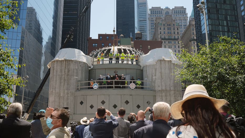 New York Governor Cuomo Visits St. Nicholas National Shrine As Construction Resumes