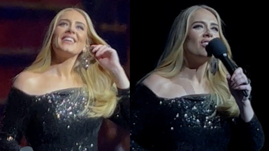 adele side by side