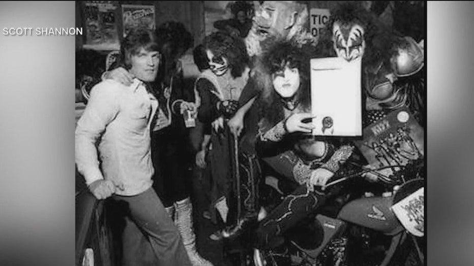 Scott Shannon with members of KISS.