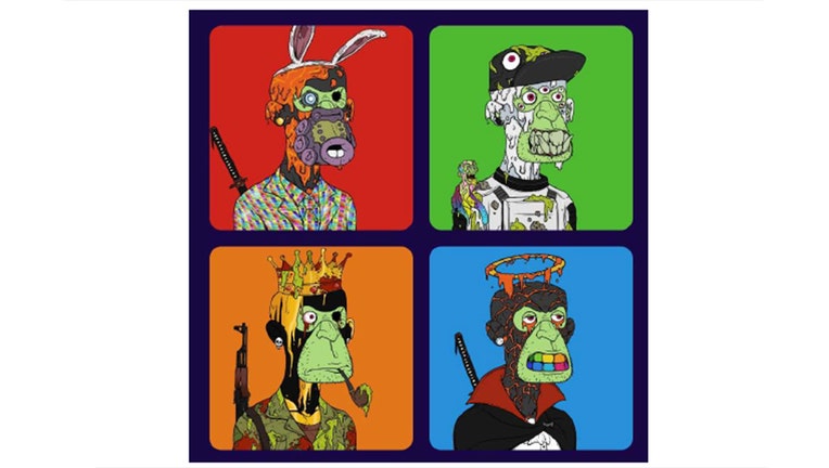 Images from an advertisement for the 'Mutant Ape Planet' NFT are seen in a federal complaint.