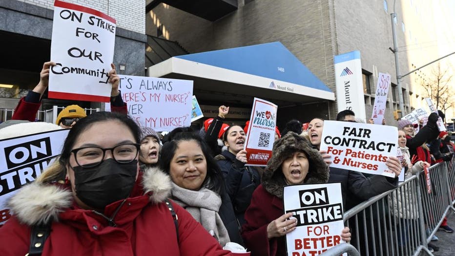 Thousands Of New York City Nurses Go On Strike At Two Hospitals