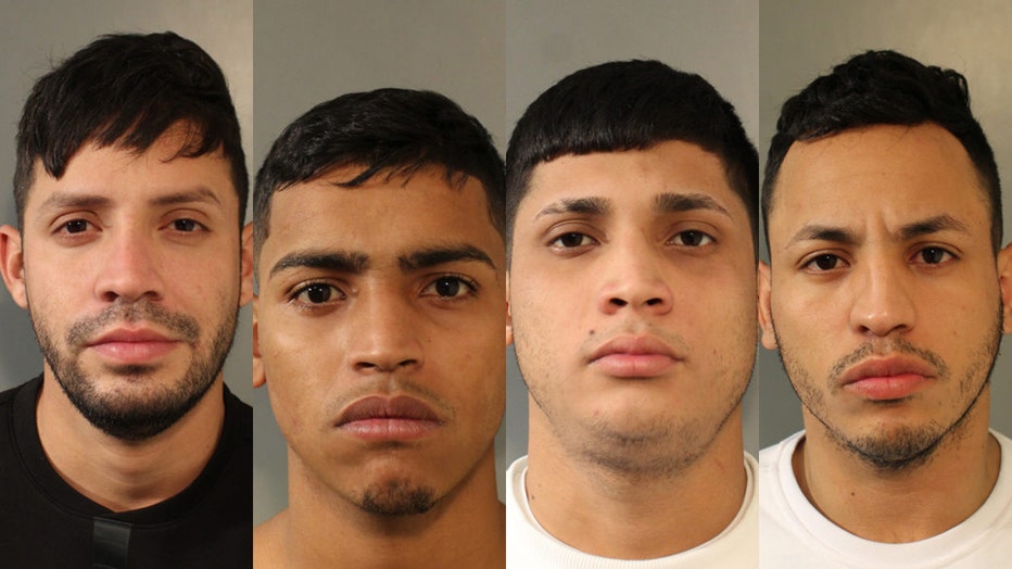 (l-r)Jose Garcia Escobar, Miguel Angel Rojas, Wrallan Cabezas Meza, Rafael Rojas