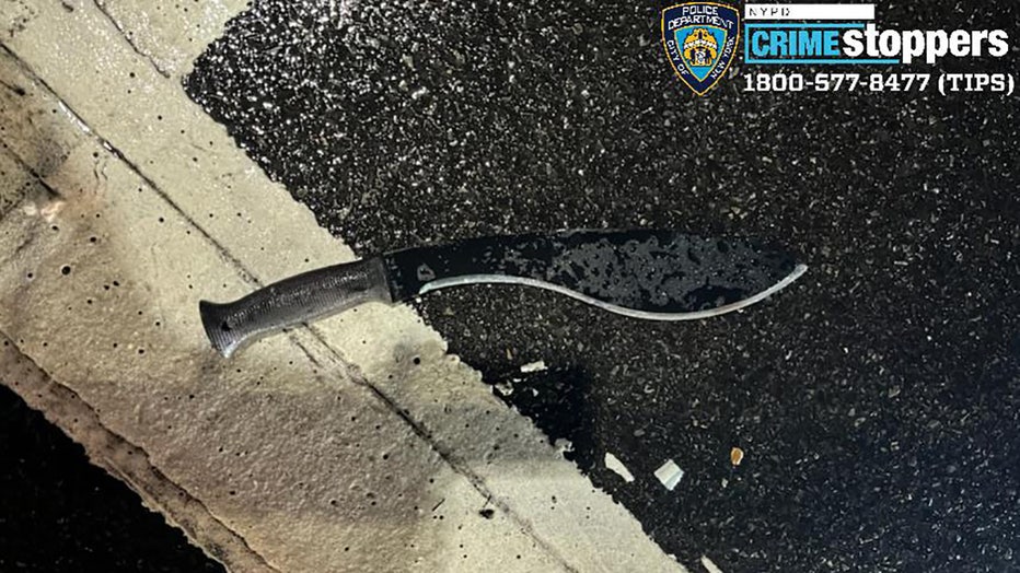 The NYPD released a photo of the weapon they said was used to attack officers on New Year's Eve.