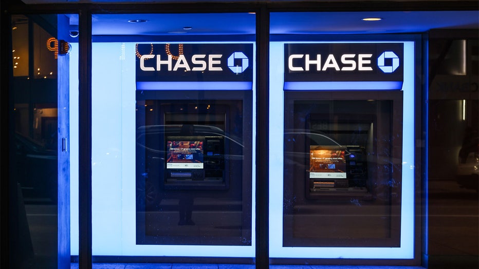 Chase bank ATMs are seen in Chicago, United States, on October 18, 2022. (Photo by Beata Zawrzel/NurPhoto via Getty Images)