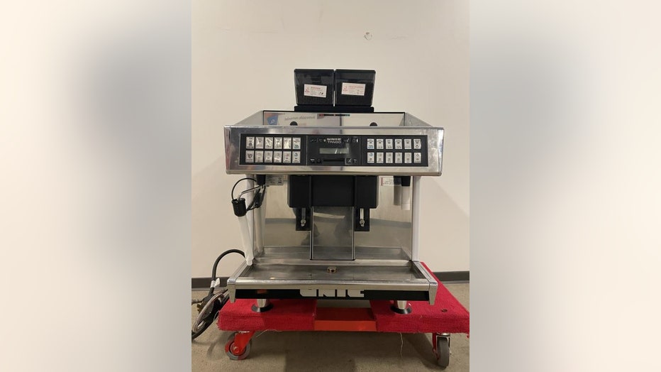 This is one of the expresso machines that Twitter put up for auction.