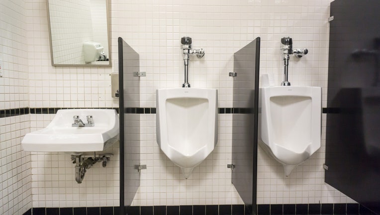 Urinals await customers in a restroom in New York on Sunday, March 6, 2016 . (�� Richard B. Levine) (Photo by Richard Levine/Corbis via Getty Images)