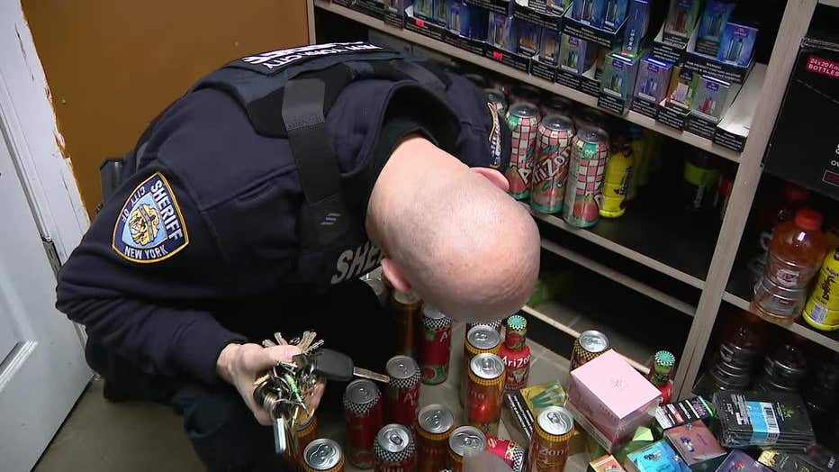 Officers searched and found secret compartments that were hiding illegal cannabis.