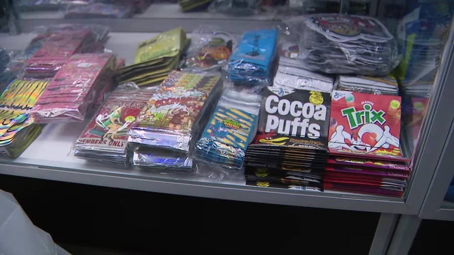 Dozens of products were packaged identically to candy and other products children consume.
