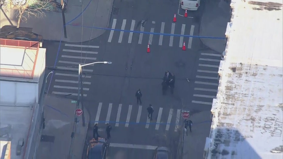 The NYPD was investigating a shooting in the East Williamsburg section of Brooklyn.