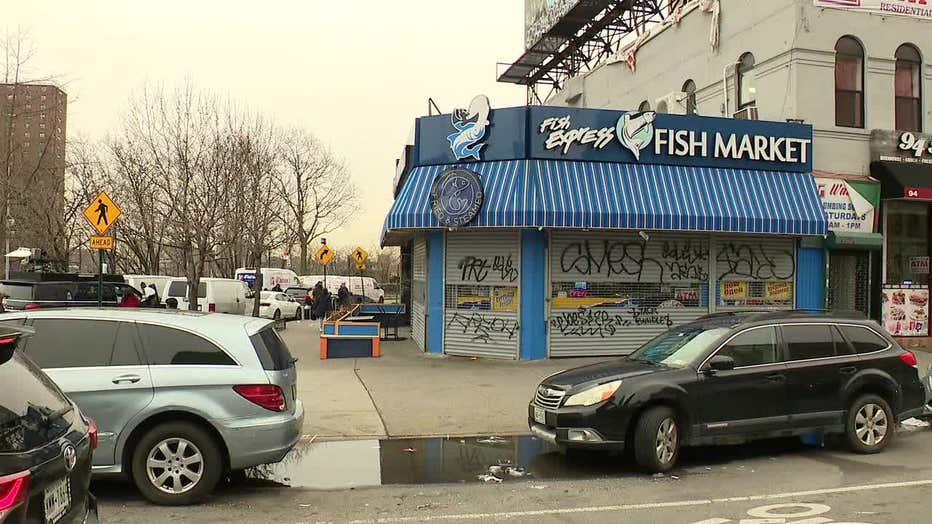 The stabbings took place inside the Fish Express Fish Market.