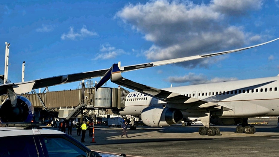 2 United Airlines plane hit at Newark Liberty International Airport on Friday.
