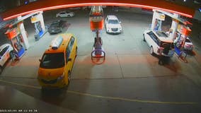 Driver shot in head during Bronx gas station robbery, surveillance shows