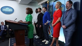 'Ted Lasso' cast visit White House, promote mental health care