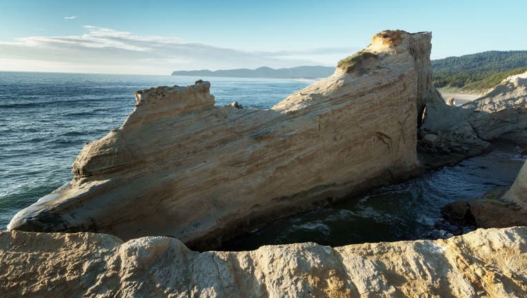 Miocene Astoria Sandstone at Cape Kiwanda State Natural Area, Oregon