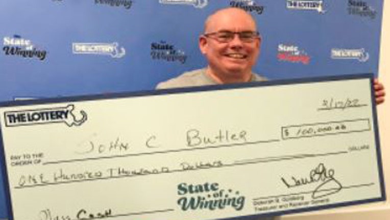Massachusetts man wins lottery