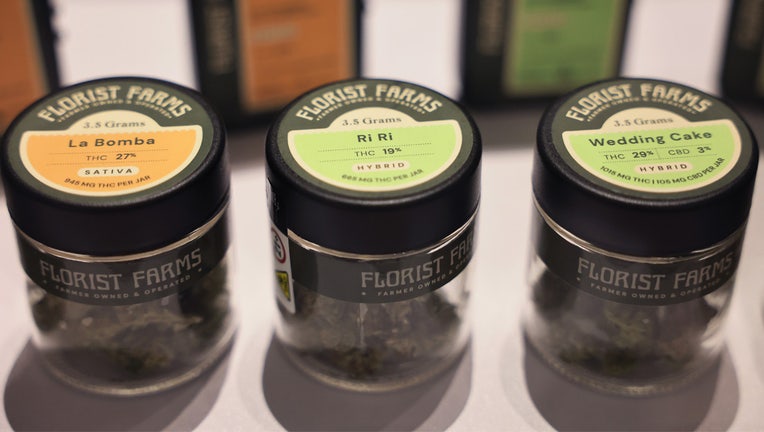 NEW YORK, NEW YORK - DECEMBER 29: Cannabis products are seen on display at Housing Works Cannabis Co on December 29, 2022 in New York City. New York officials and Housing Works leadership held a press conference earlier today, ahead of the grand opening of Housing Works Cannabis Co, New York state's first legal cannabis dispensary. It is one of the first recreational cannabis dispensaries to be awarded a CAURD license in the state of New York. All sales from the dispensary will be directed to parent organization Housing Works, Inc and will be used to address HIV/AIDS and homelessness crisis. (Photo by Michael M. Santiago/Getty Images)