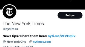 Twitter pulls check mark from main New York Times account