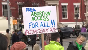 Demonstrators gather in Washington Square Park over abortion pill ruling