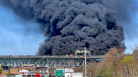 Deadly tanker fire along Connecticut bridge closes I-95