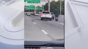 Reddit video shows NYPD vehicle repeatedly swerve towards moped on Van Wyck Expressway