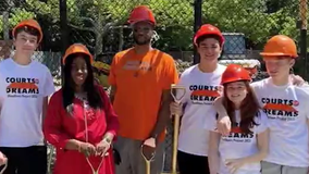 Bronx high school student teams up with NY Knicks to restore local basketball courts