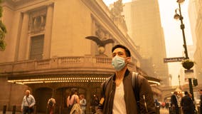 Amid smoke and haze, life goes on for New Yorkers