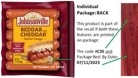 Johnsonville issues recall for over 42,000 lbs of 'Beddar with Cheddar Smoked Sausage' links