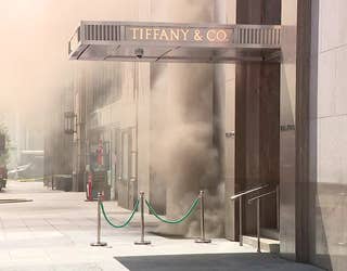 Tiffany's Flagship Store in Manhattan Caught Fire