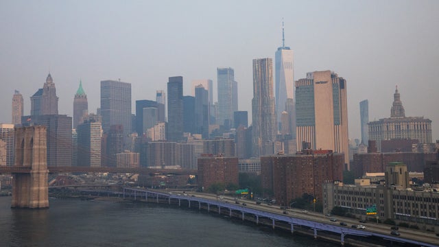 NYC air quality improves as wildfire smoke clears