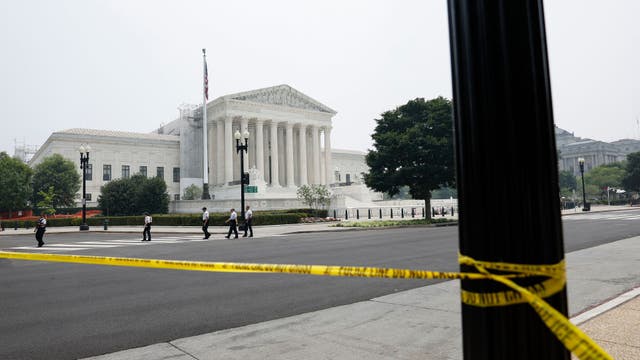 Suspicious package left on steps of Supreme Court; suspect arrested