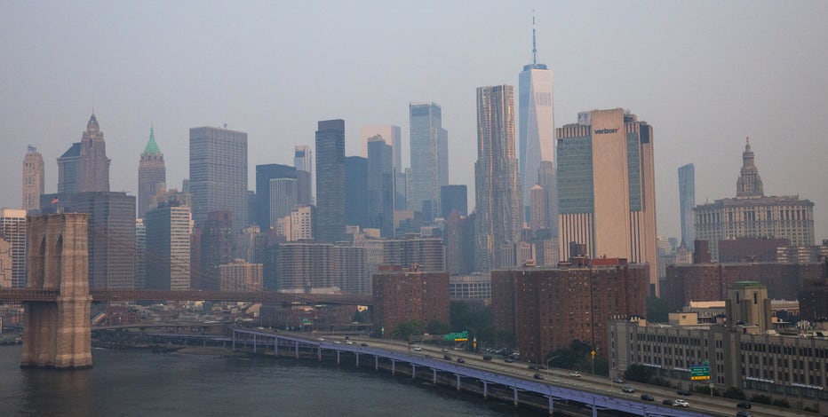 NYC air quality improves as wildfire smoke clears