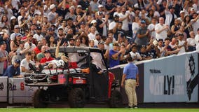 Cameraman at Yankee Stadium injured by wild throw