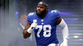 The New York Giants locked in left tackle Andrew Thomas on Wednesday with a five-year contact extension worth